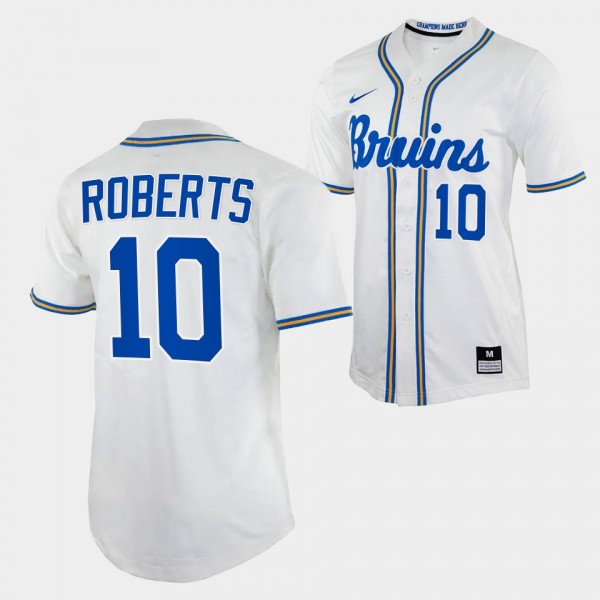 UCLA Bruins Dave Roberts White Jersey #10 College ...