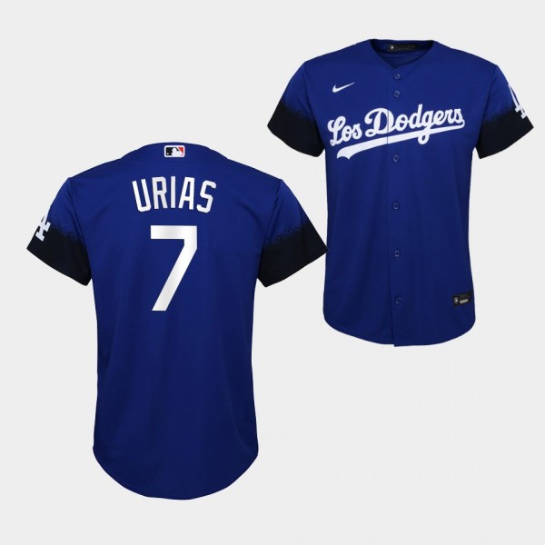 Youth Los Angeles Dodgers Julio Urias Royal Jersey...