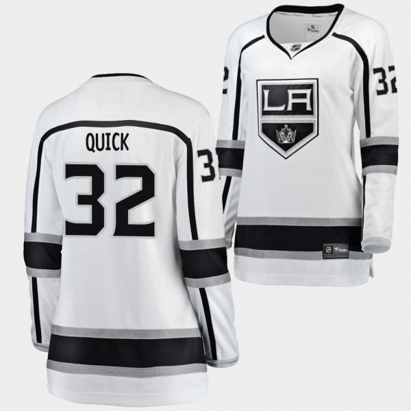 Los Angeles Kings Jonathan Quick Lady Jersey White...