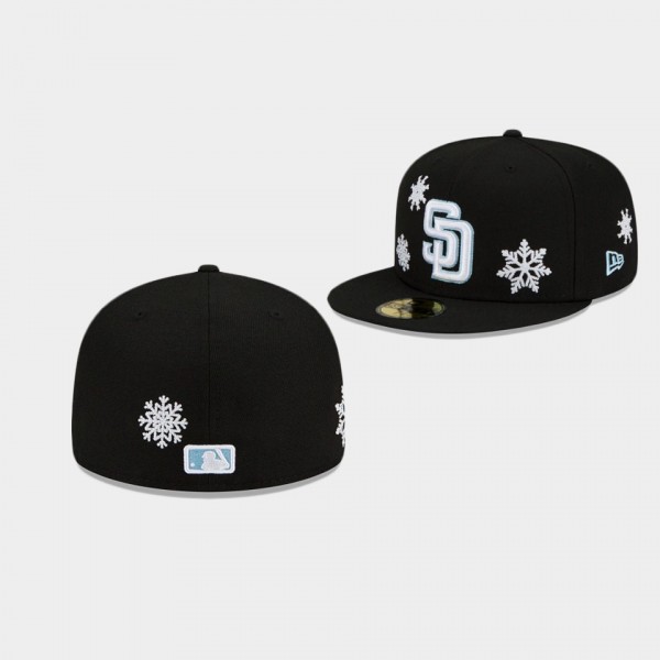 San Diego Padres Snow Hat Black 59FIFTY Fitted Men...