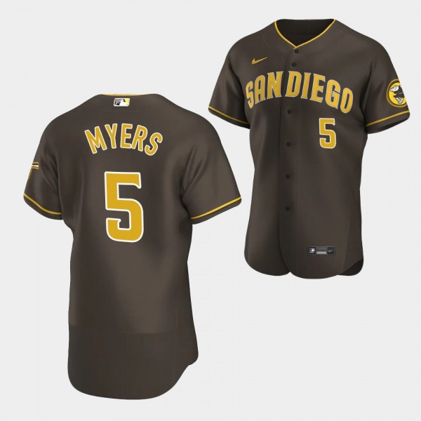 Wil Myers San Diego Padres Brown Road #5 Jersey Authentic